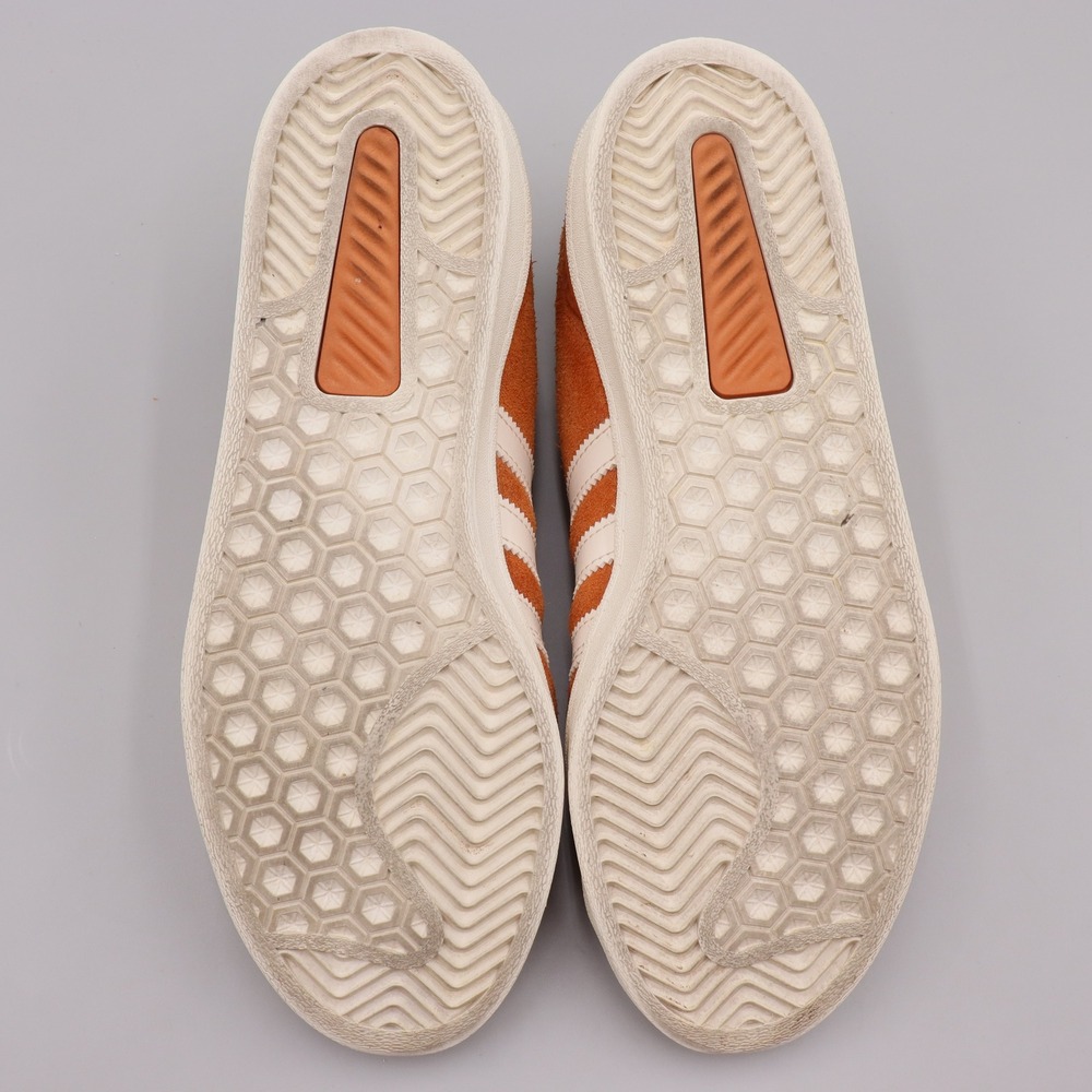 Adidas Campus ADV Mens Size 7.5 US Orange White Suede Retro Casual Shoes EE6145 - Picture 8 of 8